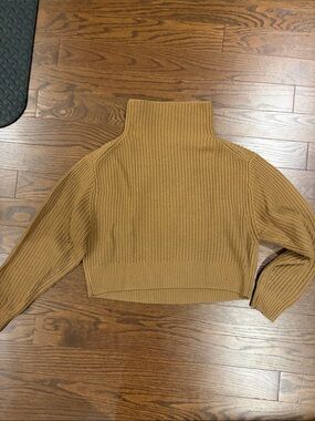 Wilfred Camel Thick-knit Turtleneck Sweater